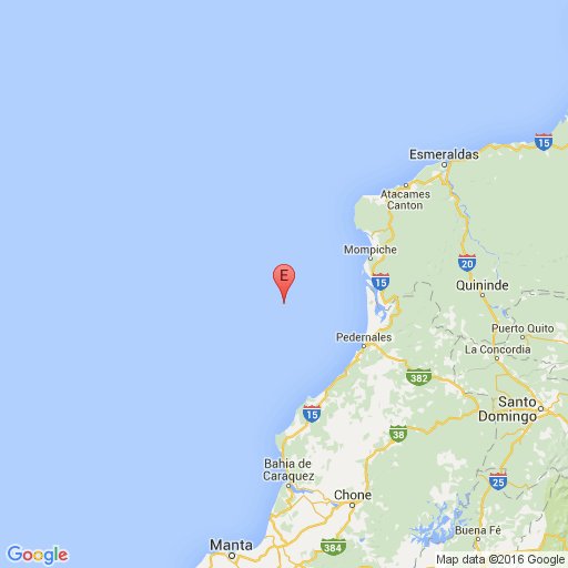 IGecuador's tweet photo. #SISMO Rev. 2016/04/26-23:37:56 TL Mag:3.4 Prof 1.99 km Near Coast of Ecuador https://t.co/XWWGOmXo74