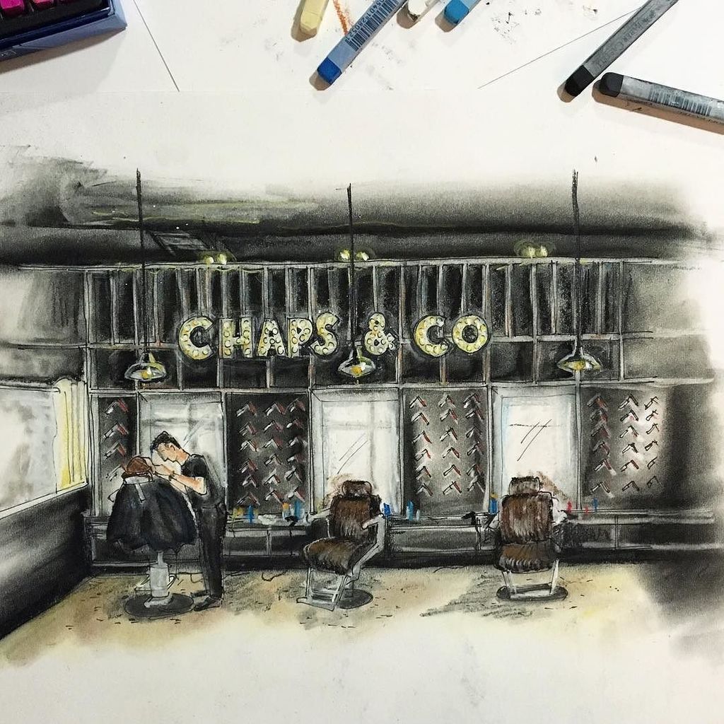 TheBeardEdition's tweet photo. via @illustrations_b: Day 8 #100daysofinteriors @chapsandco seemed appropriate after my ot⦠https://t.co/NXsfJKBIm5 https://t.co/LUAL1rtI6U