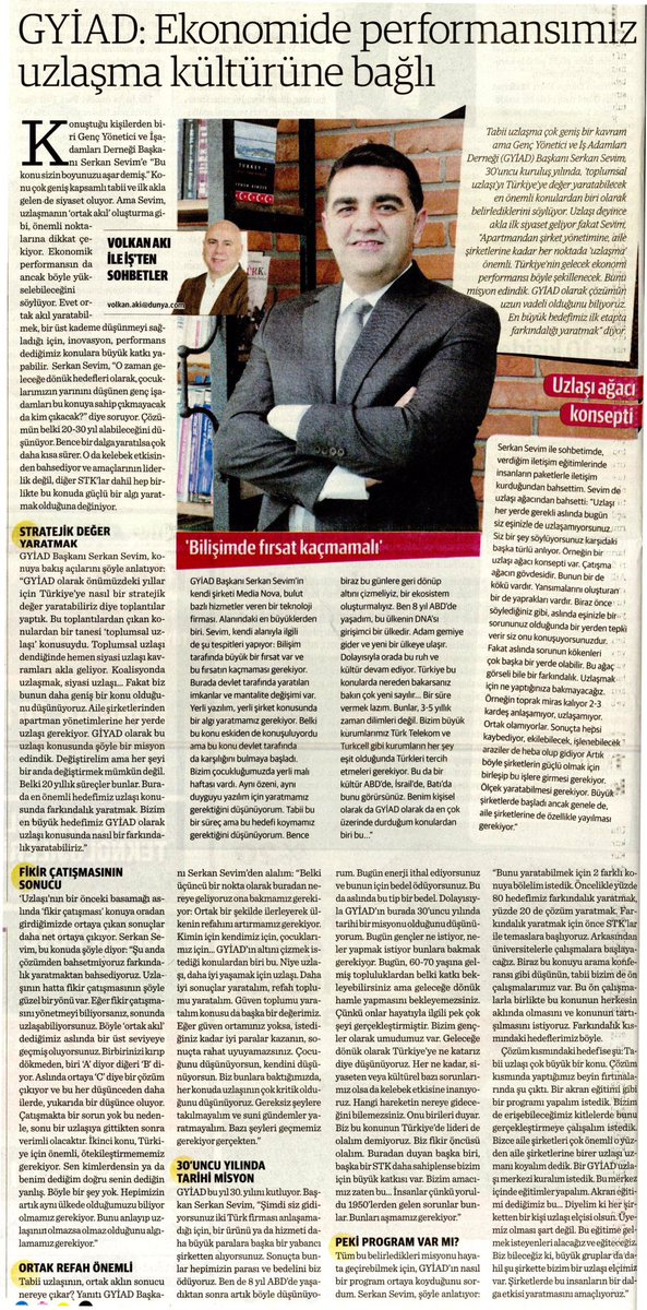 "Toplumsal Uzlaşı Hareketi" projemiz kapsamında çıkan @dunya_gazetesi haberimiz. <a href="/SerkanSevim/">Serkan Sevim</a> <a href="/volkanaki/">VOLKAN AKI</a>