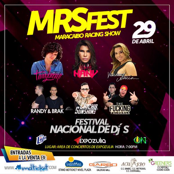 Rave_Zone's tweet photo. #MRSFest >> @Djane_Nany, @VanessaSenior, @BoomTonny y más #29Abr @expozulia entradas en --> https://t.co/tZQLgvkBf4 https://t.co/mLIo4EwYj2