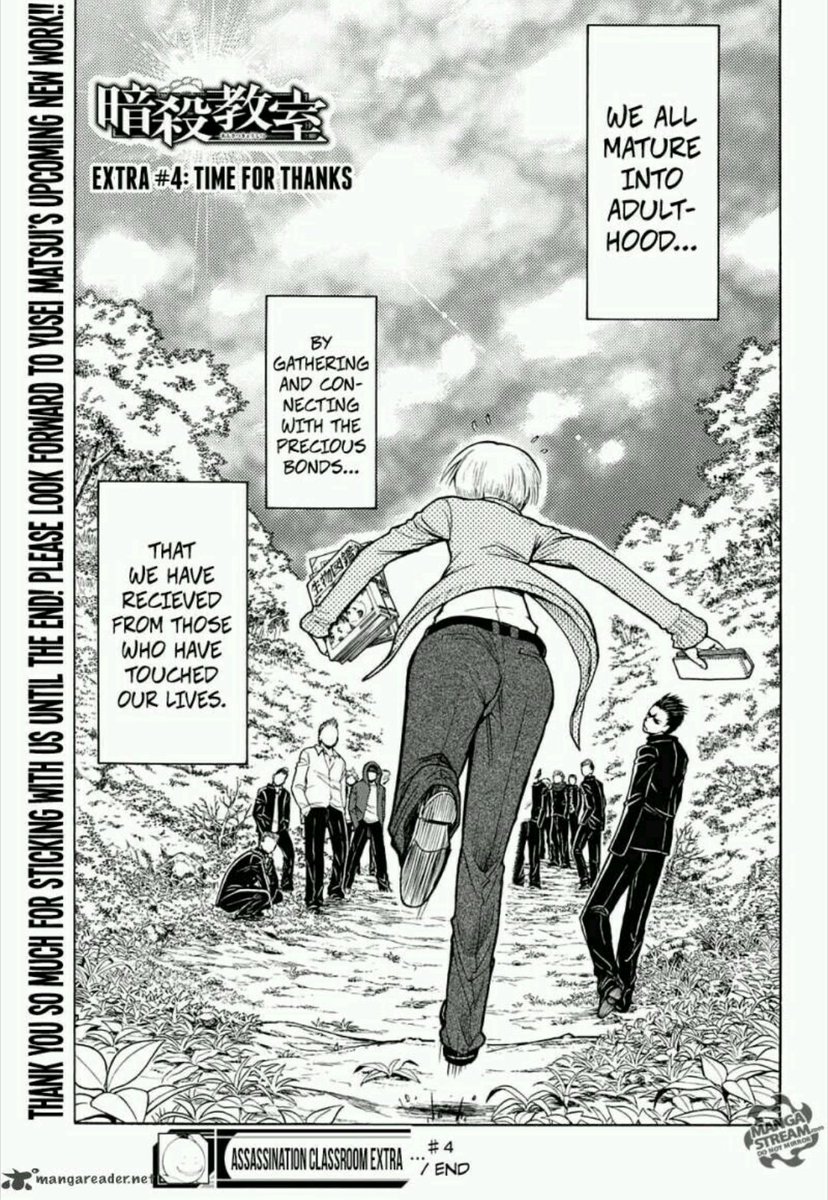 Harumaki03's tweet photo. «Precious bonds that we have received from those who have touched our lives»especialmente #Korosensei #TimeForThanks https://t.co/mn7TqP8FFw