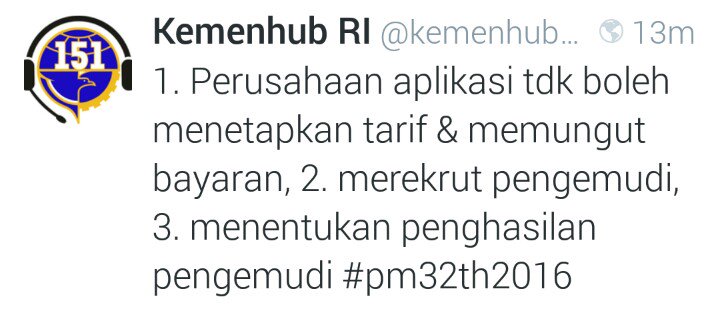 ub3r2an's tweet photo. #pm32th2016 mirip kelakuan #OjekPangkalan. Kapan #kemenhub bisa lebih cerdas
#taksiOnline #uber2an #Uberjkt #UberOn https://t.co/bg9yrlpunZ