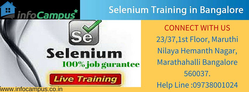 infocampus_blr's tweet image. Call Now 9738001024. #Infocampus Provide Best #SeleniumTestingTraining Centres in bangalore with 100% job placement.