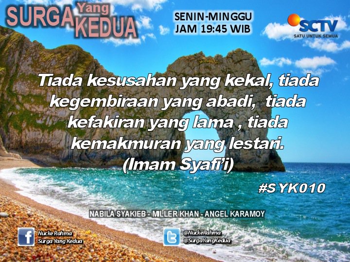 SurgaYangKedua's tweet photo. #SYK010 di @SCTV_ Malam ini jam 19.45 WIB @NuckeRahma https://t.co/ElBhmyuT2e
