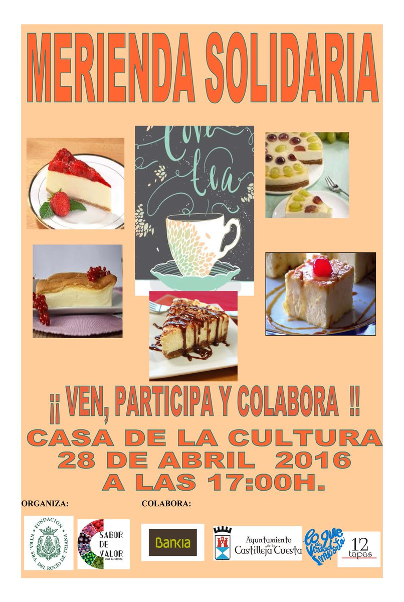 Te esperamos mañana jueves en la Casa de la Cultura de Castilleja de la Cuesta! #SaborDeValor #HistoriasenRed