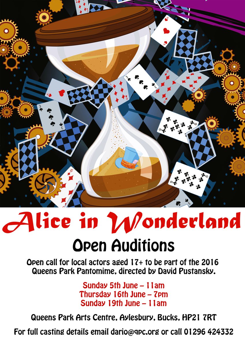 queensparkarts's tweet photo. We're pleased to announce the auditions dates for this year's #panto
#Aylesbury #Audition #Drama #QPCpanto https://t.co/l75X1ab8Va