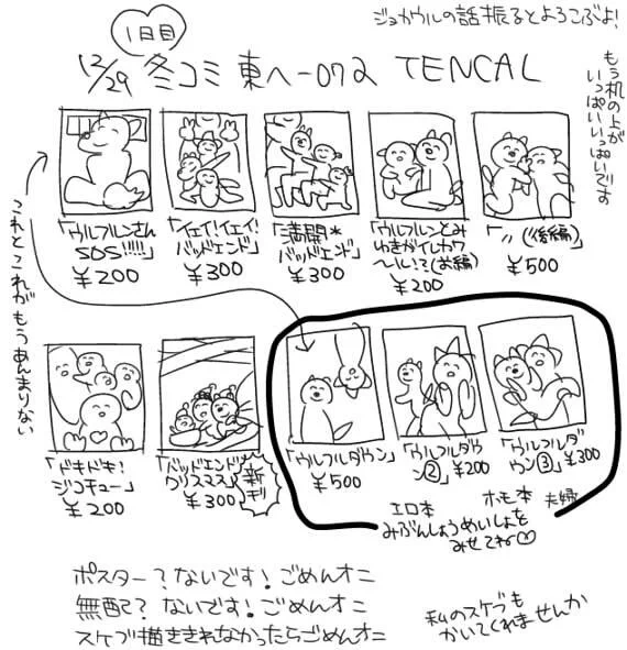 ここで3年前の私のおしながきを見てくれ 