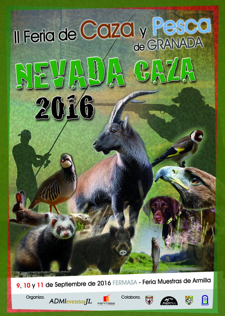 En Granada se repite la magia de Feria de Caza y Pesca, NEVADA CAZA. el 9, 10 y 11 de Septiembre de 2016. FERMASA.