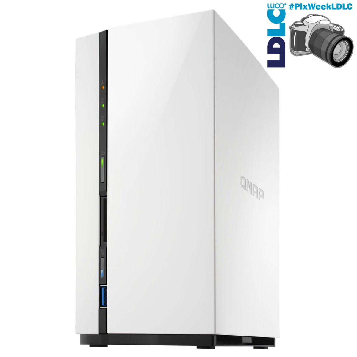 LDLC's tweet photo. #PixWeekLDLC [ZOOM SUR] 🔎 Le NAS QNAP TS-228 (à gagner sur notre page !) 👉 https://t.co/UR73ENDu99 https://t.co/nuHBwGN0Vb
