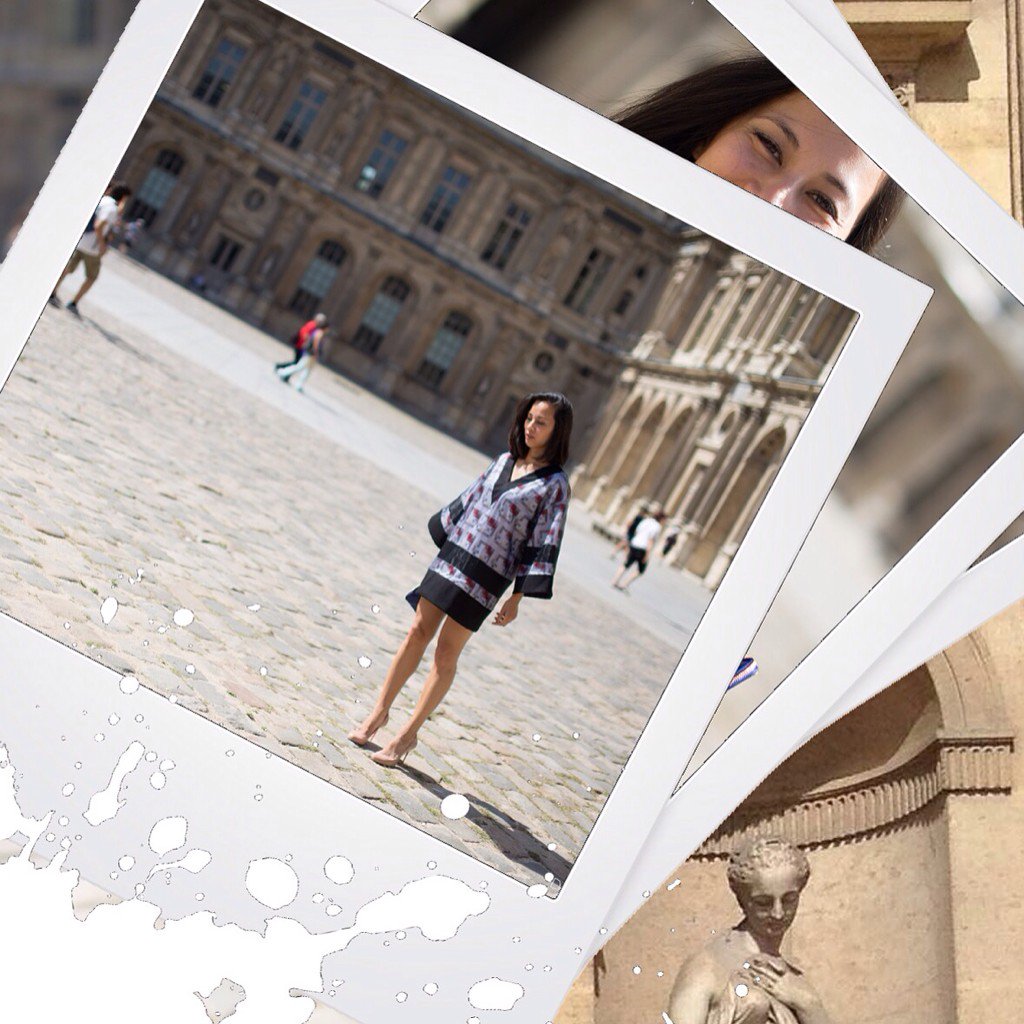 Eva wears the KITTY SQUAD JERSEY | Paris, France. #leroynguyen #fashion #louvre #paris #france #HKxLN #HelloKitty