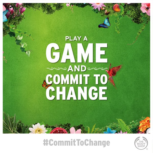 TheBodyShopIND's tweet photo. Click on the link to play and we will plant a sapling for you for real:
https://t.co/je9V917SIC 

#CommitToChange https://t.co/Xk0mCgVEnv