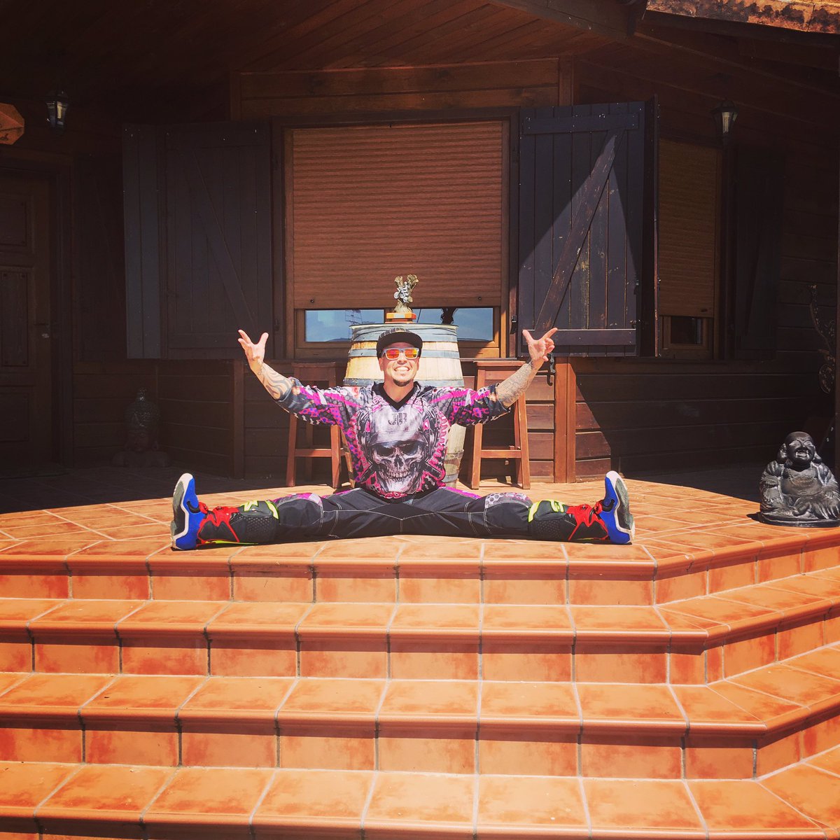 Estirando antes de tirarle un poco!!!!!!