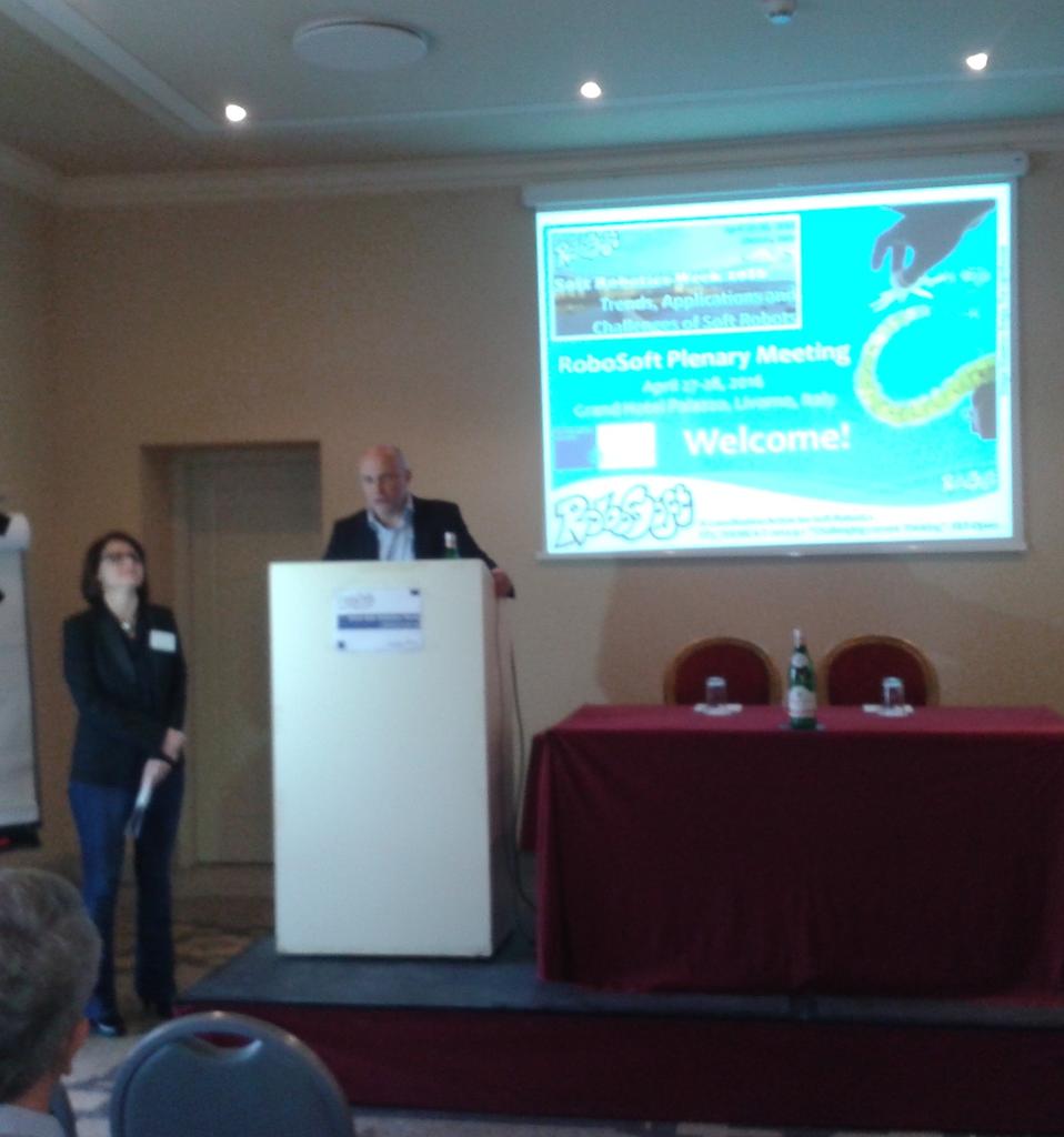 RoboSoft_CA's tweet image. Day 3! Opening of the RoboSoft Plenary Meeting with the Rector of @ScuolaSantAnna #softroboticsweek2016 @RoboticsEU