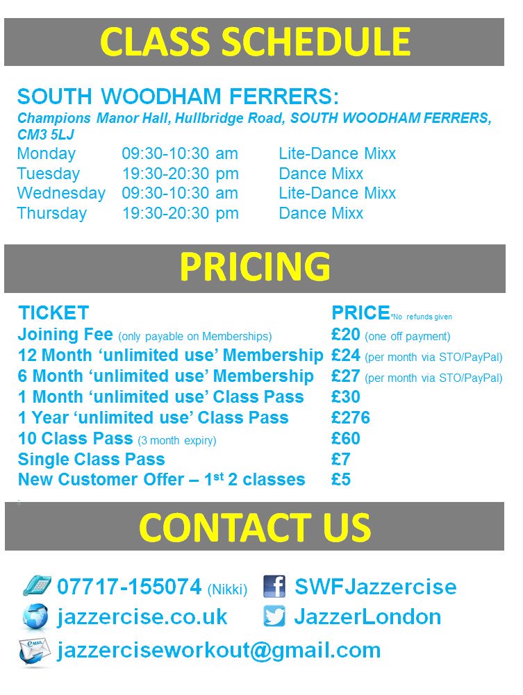 JazzerLondon's tweet photo. #FreeFitnessMonth #theNewJazzercise @SouthWoodham @HeartEssex @EssexMums @SWFerrers @southwoodham @MumsnetBloggers https://t.co/U917cipYTk