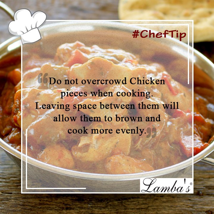 LambaCateringCo's tweet photo. If you are cooking chicken, here's a tip our chef shares...
#ChefTip #Lambas #Catering #ChickenTip https://t.co/FvB2rWfiWg