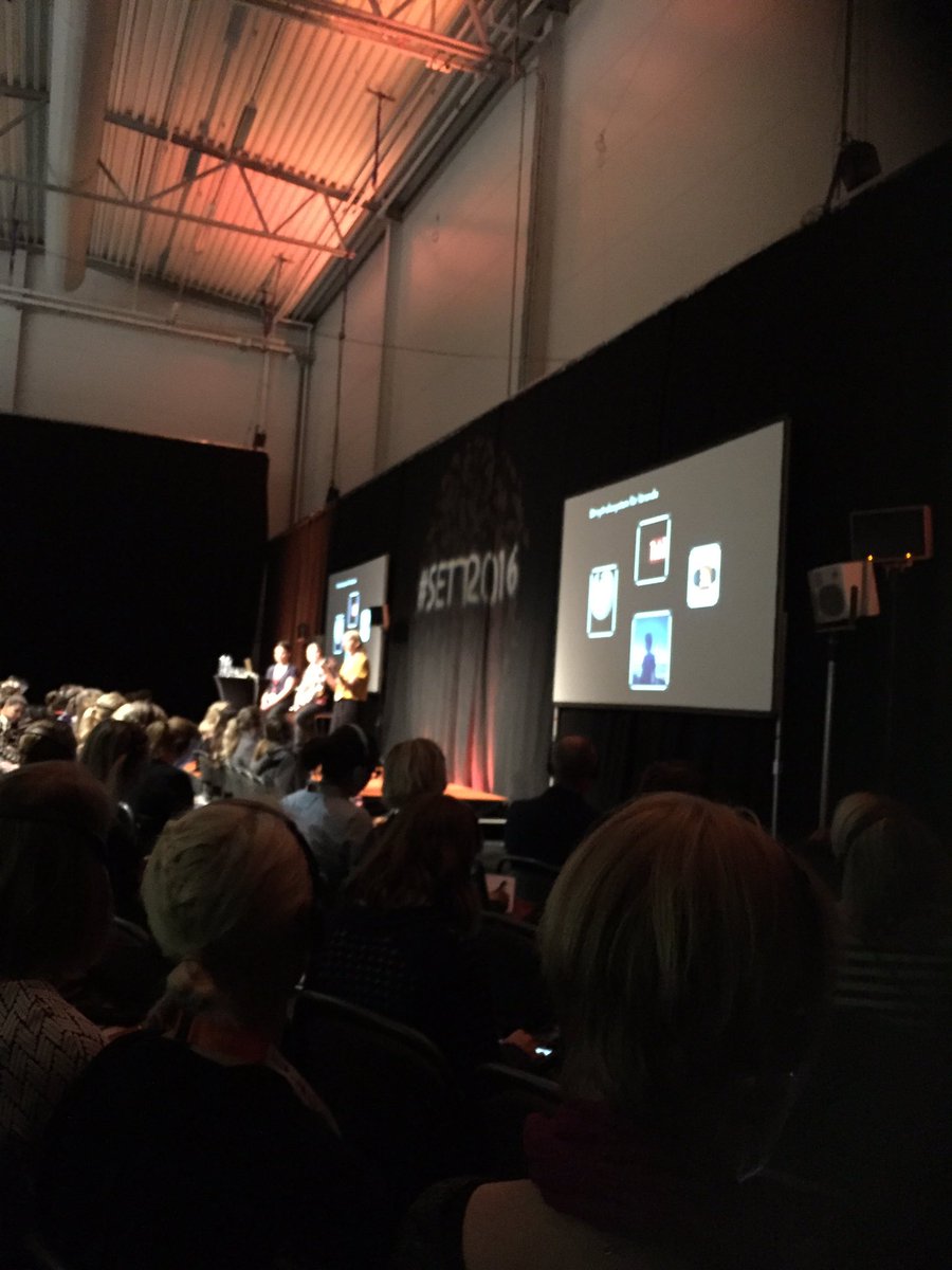 FredrikaBauer's tweet photo. Första föreläsningen idag: "Klassrummet var gammalt och ruttet så jag gjorde om det" #SETT2016 # https://t.co/zafVM6VW8P