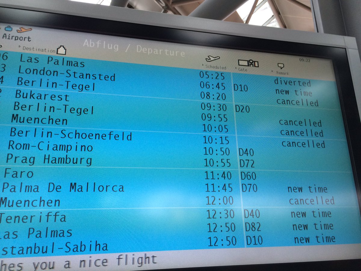 Man muss auch mal Glück haben. Auf nach Rom trotz #Streik #Flughafen Köln-Bonn