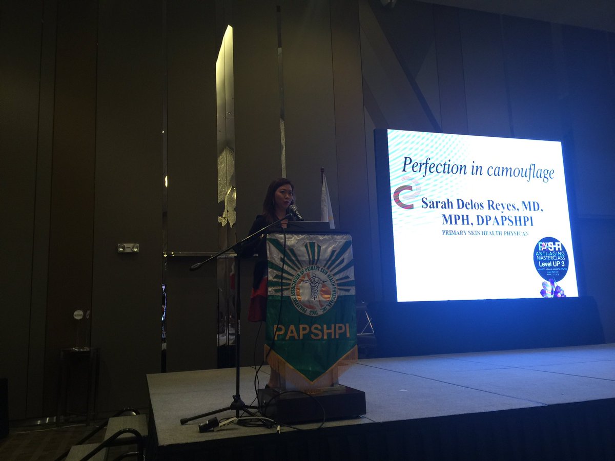 PAPSHPI's tweet photo. Dr. Sarah Delos Reyes Lecture on Perfection in camouflage. #papshpi #coverderm #brady https://t.co/HsyryE9ptn