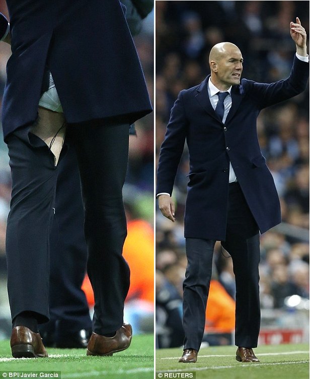 NewsViet's tweet photo. HLV Zidane một lần nữa lại... rách toác quần ở Champions League - https://t.co/jWEzR3KhzC https://t.co/SqB5UUKWio