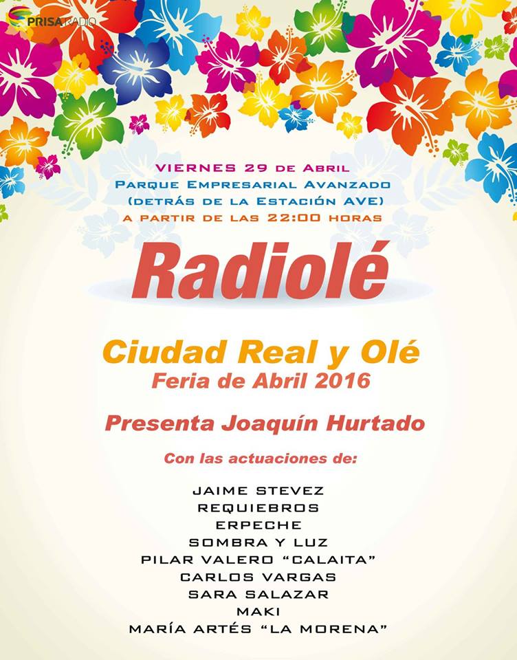 El sábado <a href="/joaquin1hurtado/">Joaquín Hurtado</a> presenta la Gala #CiudadRealYOlé de <a href="/RadioleCLM/">Radiolé CLM</a> con <a href="/JaimeStevez1/">Jaime Stevez</a> y <a href="/ErPeche_Oficial/">ErPeche</a>