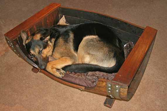 A #wine #barrel #dogbed. Perfect for the pampered #pet. RT <a href="/mixellany/">Jared & Anistatia</a>: #luxury ...