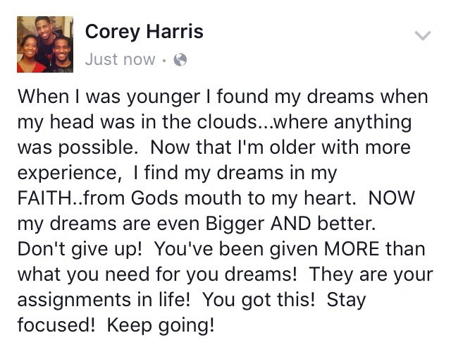 coreyrobertsing's tweet photo. #actorslife #actors #singers#dancers#dreamers #stayfocusedkeepgoing #dontgiveup #God #faith #jesus #yougotthis #love https://t.co/L1cu1CpeFx