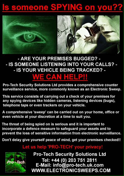 electronicsweep's tweet photo. Is someone SPYING on you? #debugging #securitychecks #carsweep #electronicsweep #countersurveillance #spying https://t.co/tAeVzfmSAJ