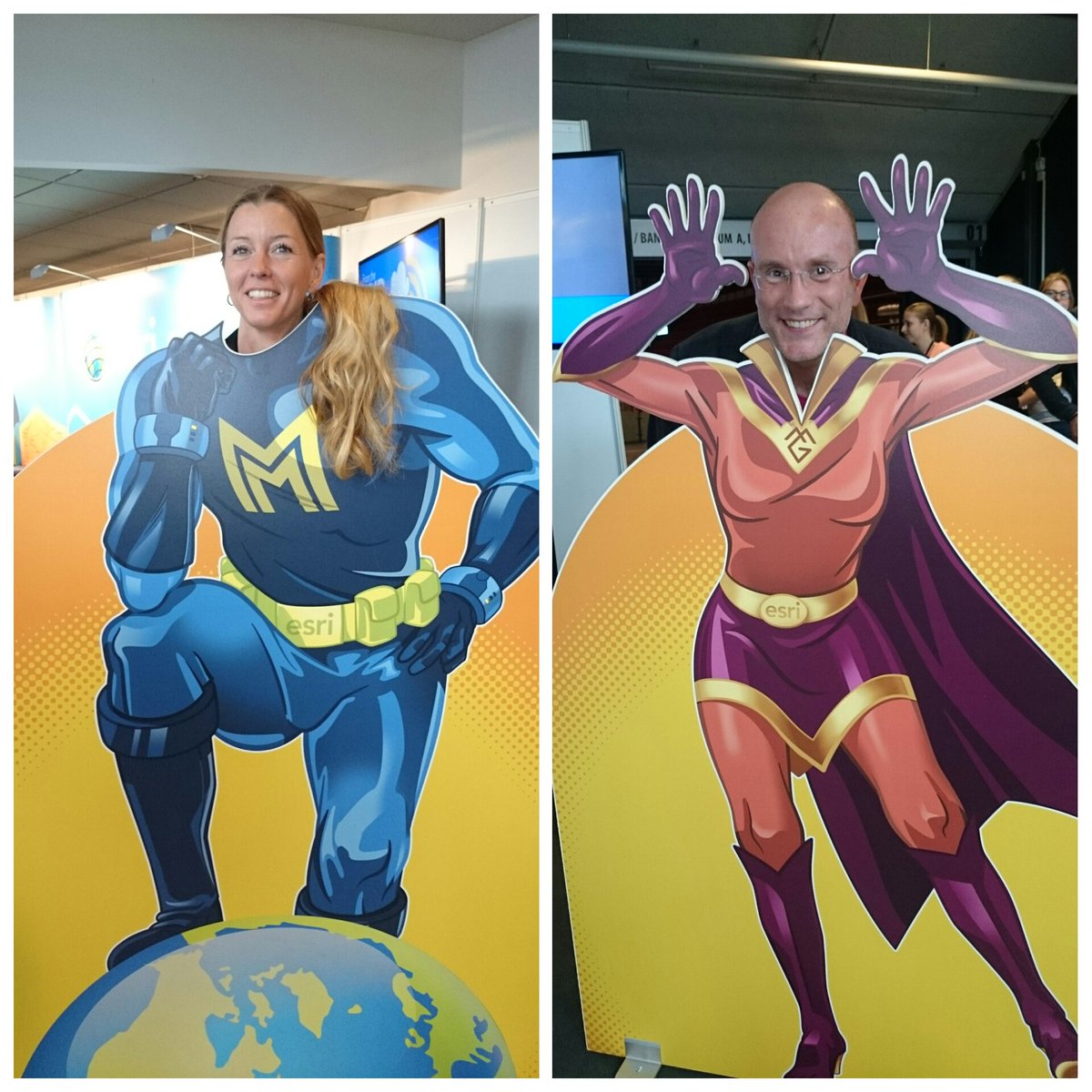 esrisverige's tweet image. Klä dig i GIS-hjältens kläder i vår monter på #Kartdagarna #mapgirl #mapman