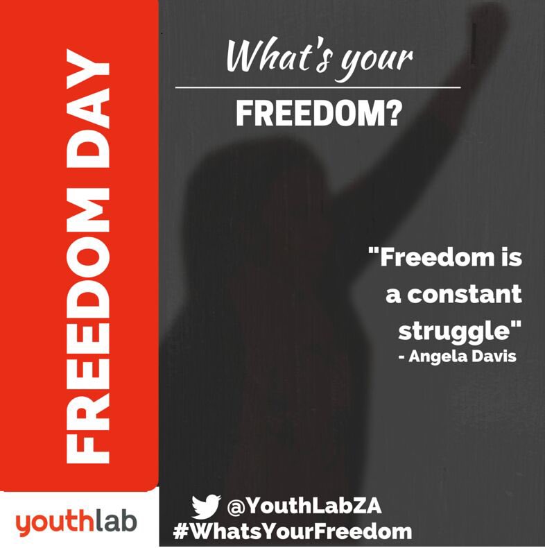 #WhatsYourFreedom #FreedomDay <a href="/Yfm/">Y</a> <a href="/SAYouthJobs/">Youth Jobs South Africa</a> <a href="/chestermissing/">Chester Missing</a> <a href="/PearlPillay/">Titty Mboweni* 🇵🇸</a> <a href="/EbrahimFakir/">Ebrahim Fakir</a> <a href="/YEP_SA/">YoungEntrepreneursSA</a>