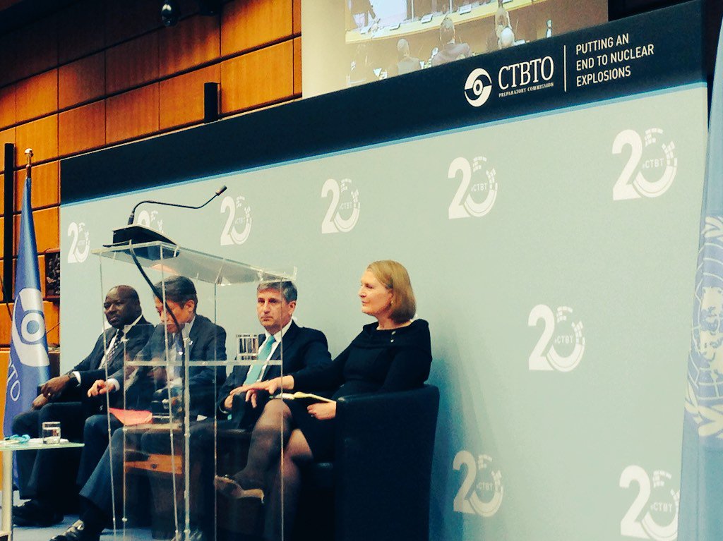 #UK's @SusanLeJeuneFCO stresses important role played by #CTBTO in limiting proliferation at  #CTBT20