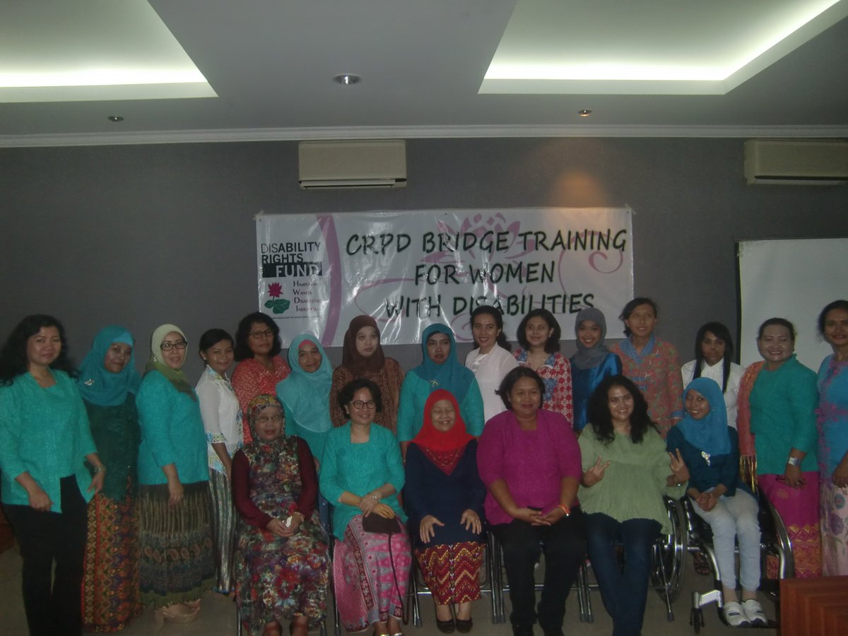 CRPD Bridge Training for Women by Association of Indonesia Disability Women at DNIKS building last April 20-22