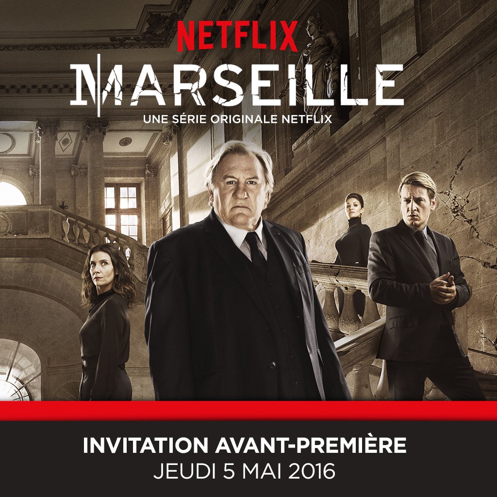 Gagnez 2 invitations pour l'avant-première <a href="/MarseilleSerie/">Marseille</a> le 5 mai en tweetant <a href="/villemarseille/">Ville de Marseille</a> + #MarseilleNetflix