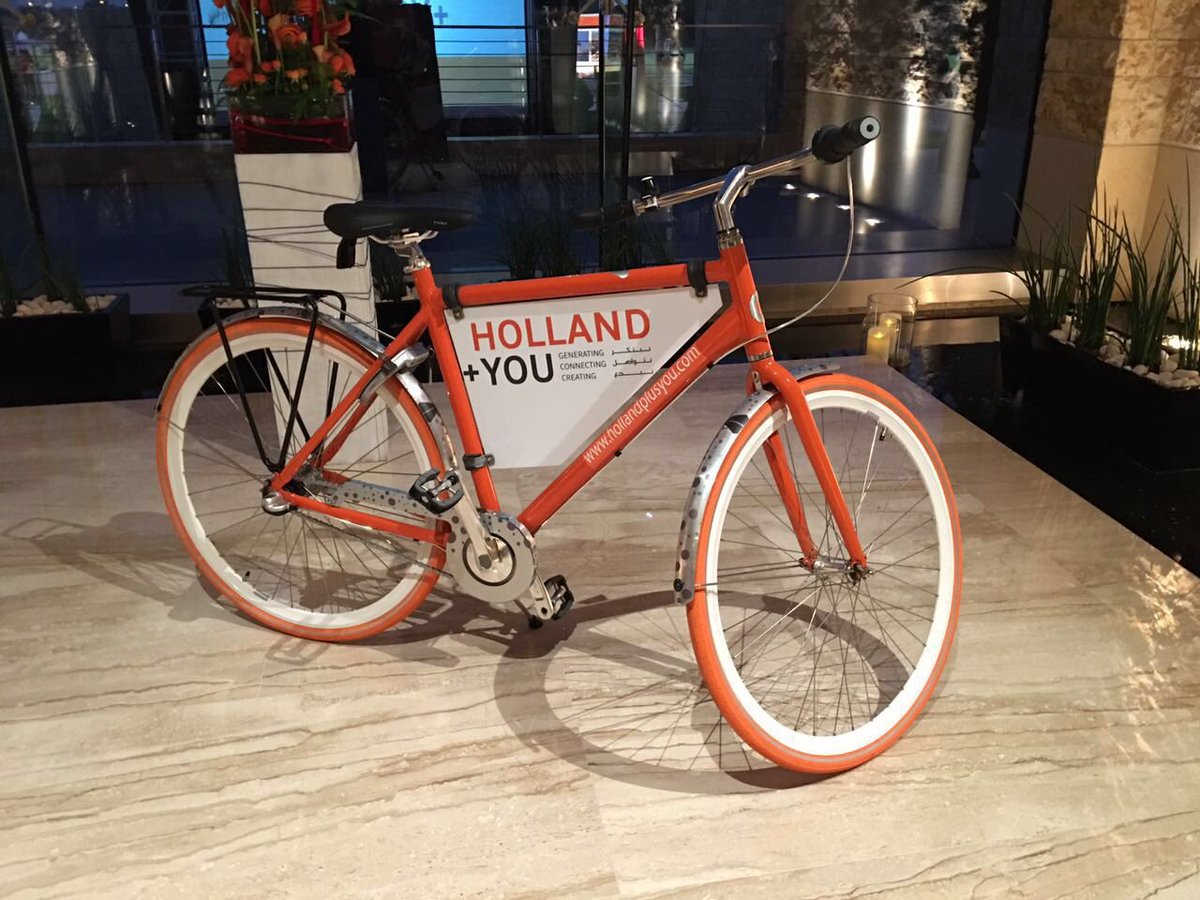 frank_mollen's tweet photo. The Dutch Embassy in Abu Dhabi now cycles to work in style! #cycletoworkUAE #hollandplusyou @AlOtaiba_M https://t.co/IpbHKLS2Po