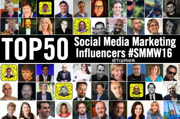 50 social media marketing influencers to follow: ow.ly/4n4Jci via <a href="/toprank/">TopRank Marketing B2B</a> #ChoiceContent