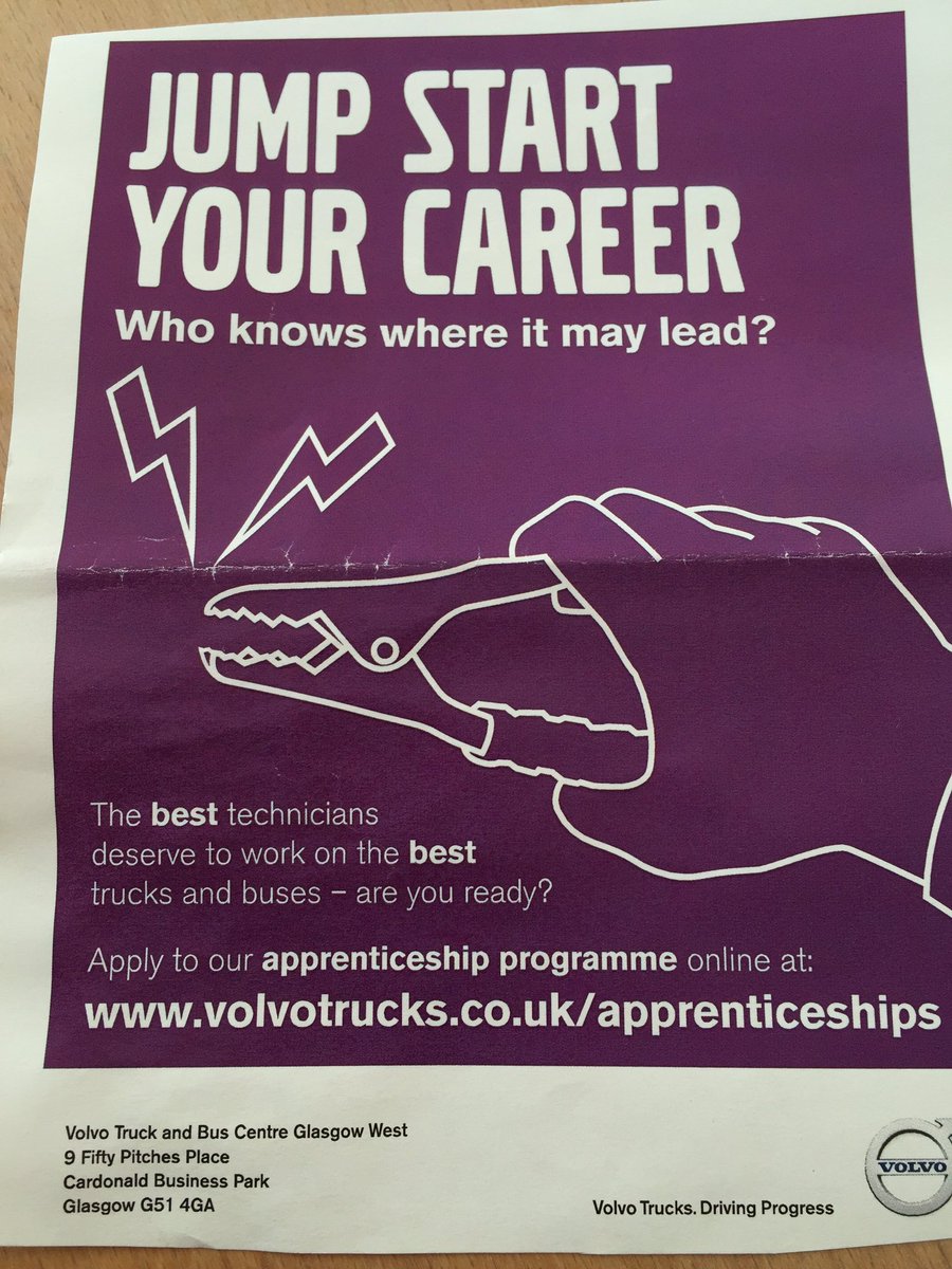 Great opportunity <a href="/VolvoTrucksUK/">Volvo Trucks UK</a>