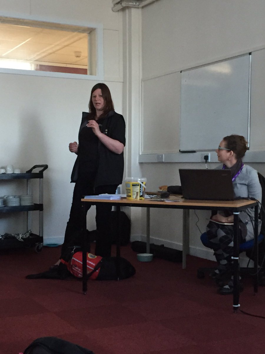 Mandie Danks <a href="/MedDetectDogs/">Medical Detection Dogs</a> speaking at <a href="/dementiadog/">Dementia Dog</a> #ayrshire #healthprofessional #DogDay <a href="/AyrshireColl/">Ayrshire College</a>