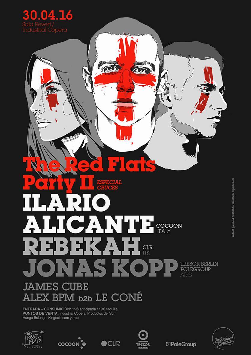 InfoCopera's tweet photo. Vaya noche nos han preparado los amigos @TheRedFlats: @ilarioalicante + @djRebekah + @jonaskopp ¿Ganas de sábado? https://t.co/1182my3mzc