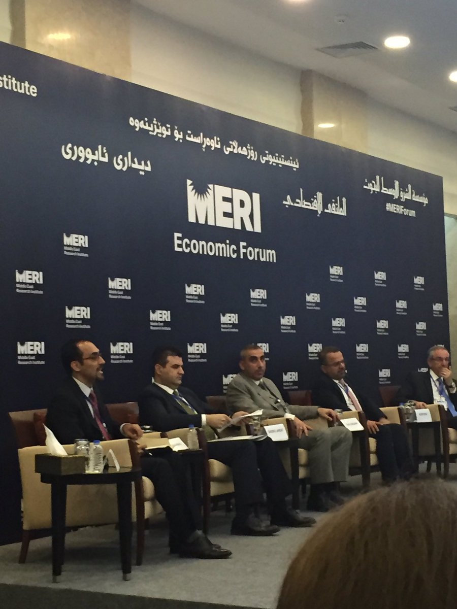 IRISmideast's tweet photo. @AUIS_NEWS Prof @BilalWahab Bilalwahab moderates Energy Sector Reform panel @MERI_info Economic Forum https://t.co/tSCwUcLmmA