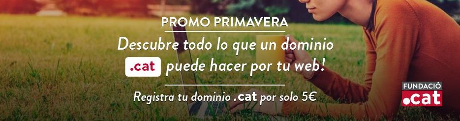 entorno_digital's tweet photo. En primavera 🌻🌺🌷 REGISTRA tu #dominio .CAT por solo 5 euros!!  ▶ https://t.co/HbkEj07og6 @puntcat #dominiocat #cat https://t.co/pvQgNMoNxT