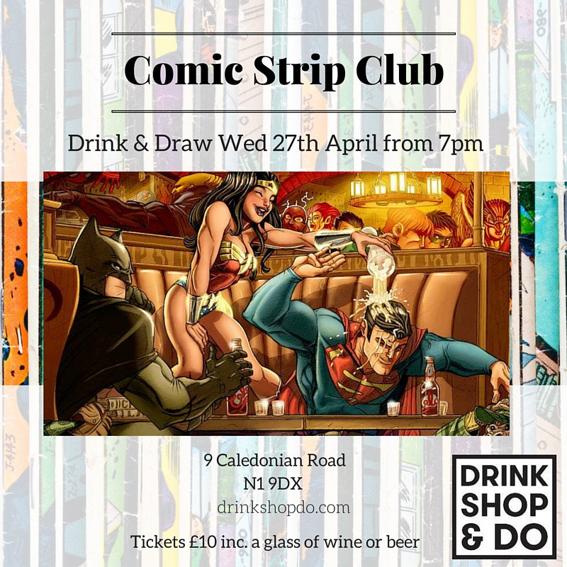 ComicStripClub's tweet photo. Done forget it's comic strip club tonight guys! Join us @DrinkShopDo. Get tickets: https://t.co/s5o24OYQ9Z https://t.co/5sWJbfAGzL