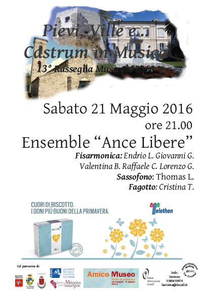 AssMusLaCroma's tweet photo. #pievivilleecastruminmusica Ensemble #AnceLibere
FisarmonicaSassofonoFagotto
#AmicoMuseo #Lanottedeimusei #Telethon https://t.co/vPF4qYRopU