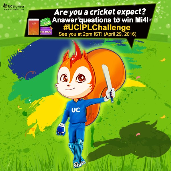Do you know your cricket? The #UCIPLChallenge
 contest is coming soon! RT if you are ready!