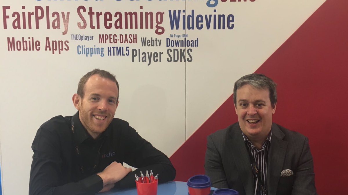 Vualto's tweet photo. Day 2 well underway. Come along &amp; have a chat to us about our new smart player #vuplay #vudrm https://t.co/C1cNkyQ2ND