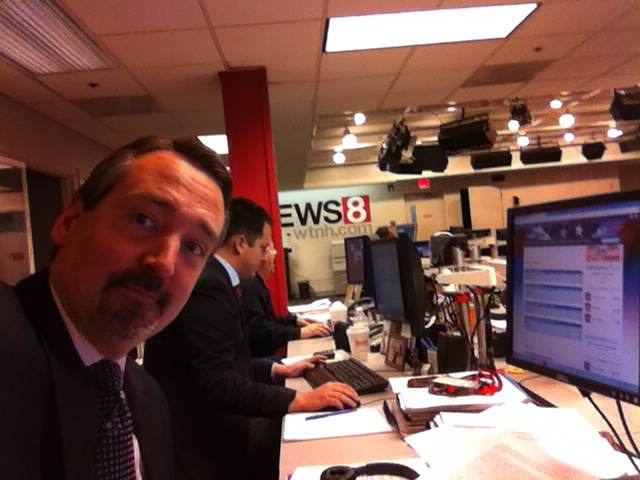 kentpierce8's tweet photo. Working hard to bring you the latest on Dem and GOP #CTprimaries on @wtnh https://t.co/T88xZvEz7u
