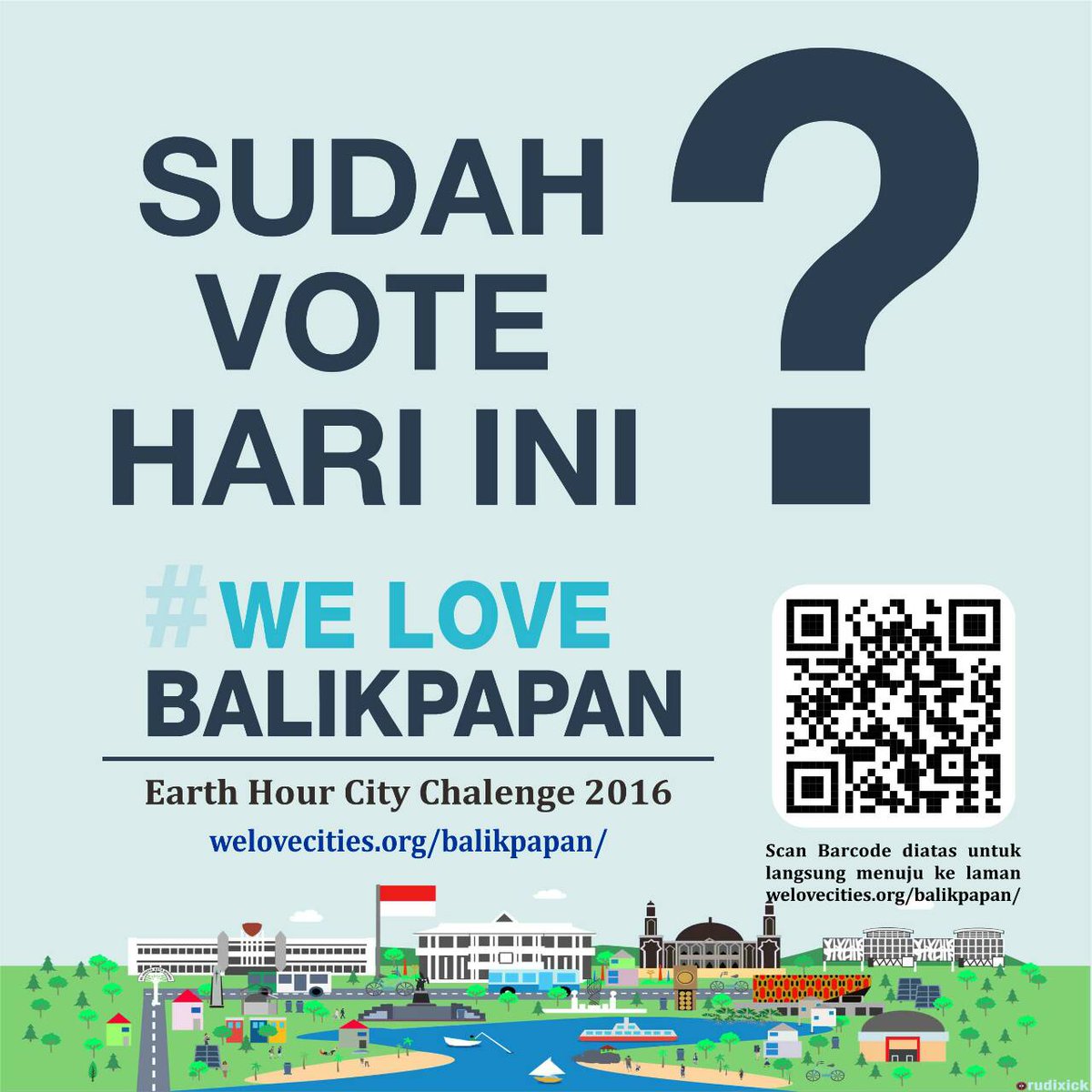 Jangan Lupa untuk selalu Vote Balikpapan di welovecities.org/balikpapan #WeLoveBalikpapan . Mari kita rayakan bersama