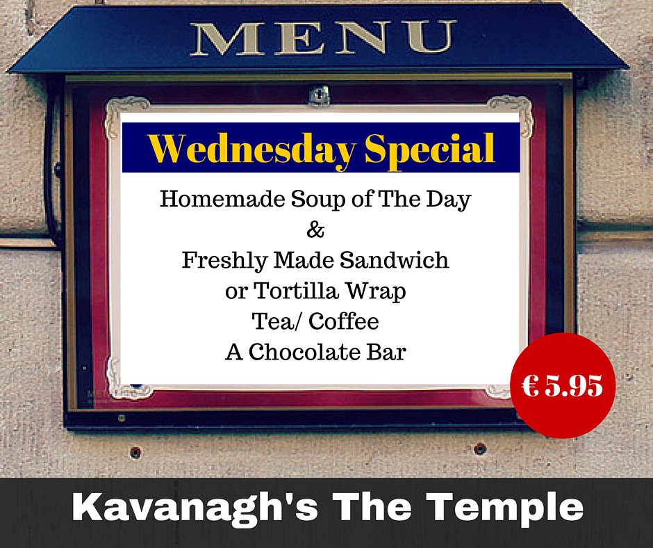 Drop in and have a bite to eat, here's Wednesday's Special available from 11am-3pm,hope you enjoy!