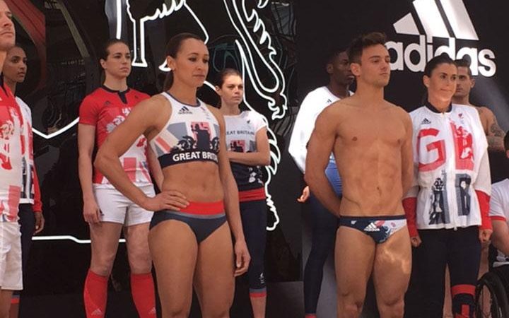 Telegraph's tweet photo. Team GB reveal kit for the Rio Olympic Games https://t.co/e4t90fIX2C #100DaysToGo https://t.co/gvunpCsMA5