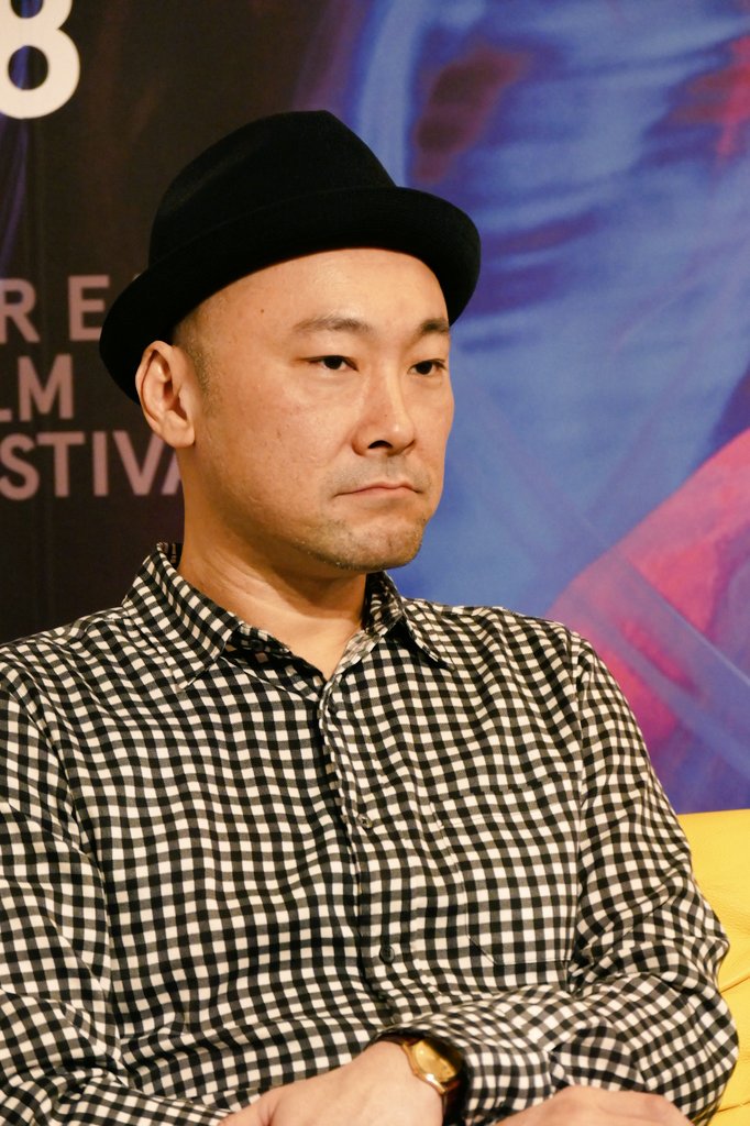 fredambroisine's tweet photo. #FEFFtalks with #UchidaEiji #ShibukawaKiyohiko @nanamikawakami #AdamTorel now #LowlifeLove #FEFF18 @thirdwindow https://t.co/TuFtSEm8Zz