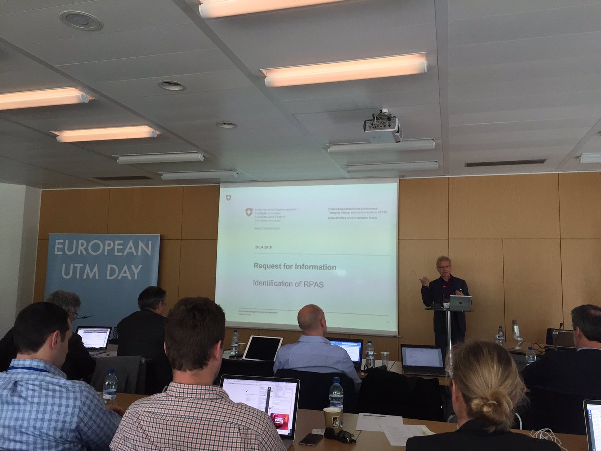 marcelkaegi's tweet photo. Swiss FOCA asking for collaboration with stakeholders on UTM at #euroutm @bazlCH https://t.co/y3718bFpEB