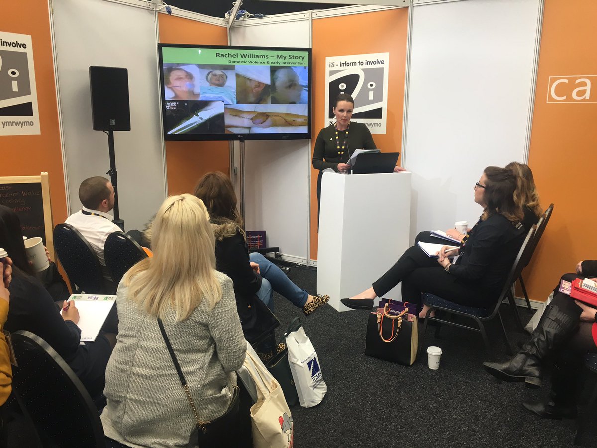 GarethDJones79's tweet photo. First Can Do Corner session underway. A full house for our session on domestic abuse. #TAI16 @i2iCymru https://t.co/xPWq6FXzL0